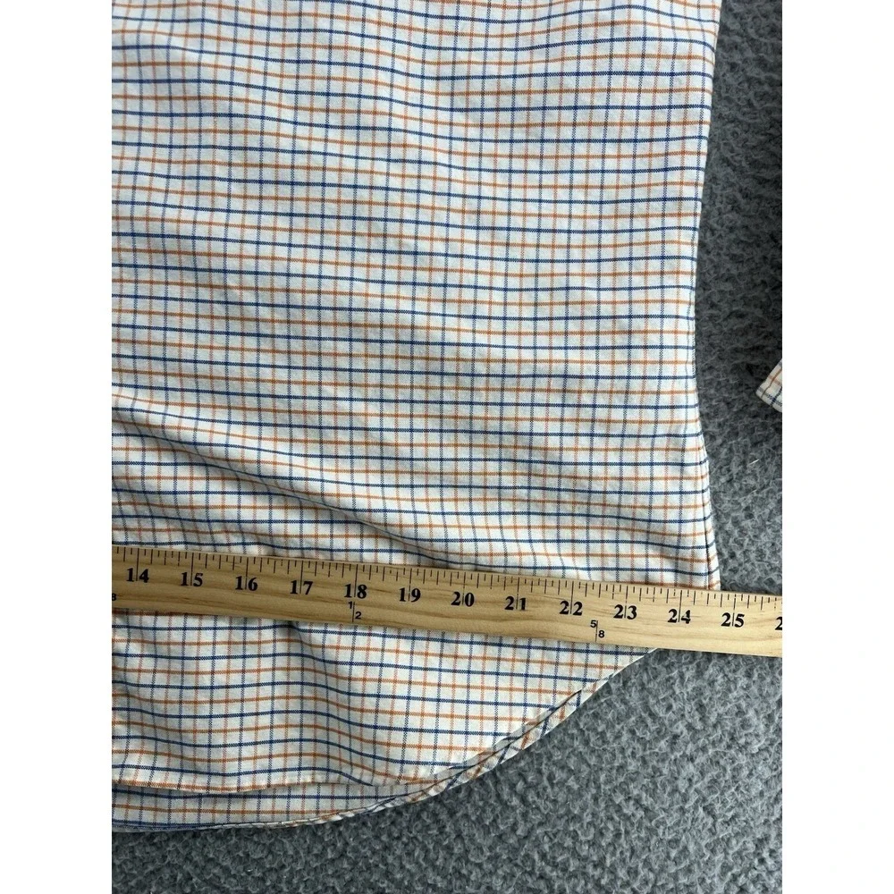 Polo Ralph‎ Lauren Shirt Mens 16.5 Classic Fit Tattersall Check Flesh Pony